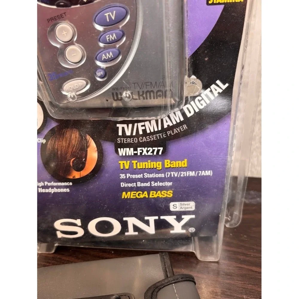 Sony Walkman WM-FX277 Silver TV FM AM Digital Cassette Player New Open Box